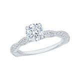 14 Kt White Gold Carizza Boutique Bridal Engagement Ring