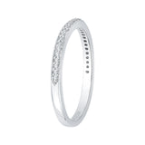 14 Kt White Gold Carizza Bridal Wedding Band