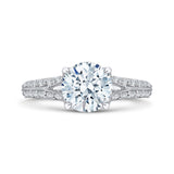 14 Kt White Gold Carizza Bridal Engagement Ring
