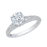 14 Kt White Gold Carizza Bridal Engagement Ring