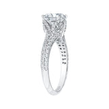 14 Kt White Gold Carizza Bridal Engagement Ring