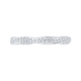 14 Kt White Gold Carizza Boutique Bridal Wedding Band