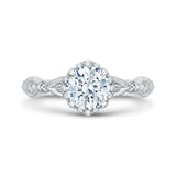 14 Kt White Gold Carizza Bridal Engagement Ring