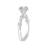 14 Kt White Gold Carizza Bridal Engagement Ring