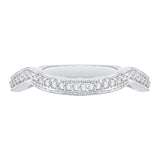14 Kt White Gold Carizza Boutique Bridal Wedding Band