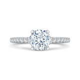 14 Kt White Gold Carizza Bridal Engagement Ring