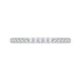 14 Kt White Gold Carizza Bridal Wedding Band