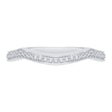 14 Kt White Gold Carizza Boutique Bridal Wedding Band
