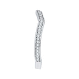 14 Kt White Gold Carizza Boutique Bridal Wedding Band