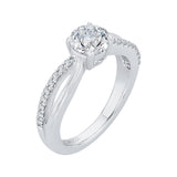 14 Kt White Gold Carizza Bridal Engagement Ring