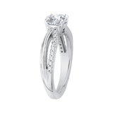 14 Kt White Gold Carizza Bridal Engagement Ring