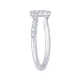 14 Kt White Gold Carizza Boutique Bridal Wedding Band