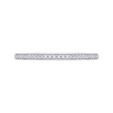 14 Kt White Gold Carizza Bridal Wedding Band