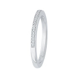 14 Kt White Gold Carizza Bridal Wedding Band