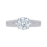 14 Kt White Gold Carizza Bridal Engagement Ring