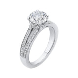 14 Kt White Gold Carizza Bridal Engagement Ring