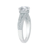 14 Kt White Gold Carizza Bridal Engagement Ring