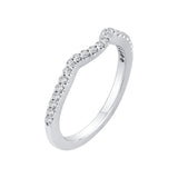 14 Kt White Gold Carizza Boutique Bridal Wedding Band