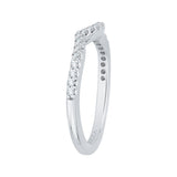 14 Kt White Gold Carizza Boutique Bridal Wedding Band