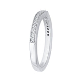 14 Kt White Gold Carizza Bridal Wedding Band