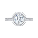 14 Kt White Gold Carizza Boutique Bridal Engagement Ring
