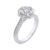 14 Kt White Gold Carizza Boutique Bridal Engagement Ring