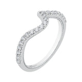 14 Kt White Gold Carizza Boutique Bridal Wedding Band