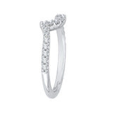 14 Kt White Gold Carizza Boutique Bridal Wedding Band