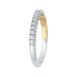 14 Kt White & Yellow Gold Carizza Boutique Bridal Wedding Band