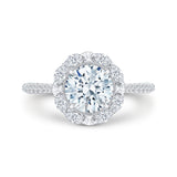 14 Kt White Gold Carizza Bridal Engagement Ring