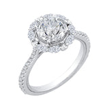 14 Kt White Gold Carizza Bridal Engagement Ring