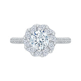 14 Kt White Gold Carizza Boutique Bridal Engagement Ring