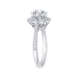 14 Kt White Gold Carizza Boutique Bridal Engagement Ring