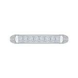 14 Kt White Gold Carizza Bridal Wedding Band