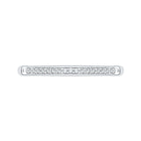 14 Kt White Gold Carizza Bridal Wedding Band
