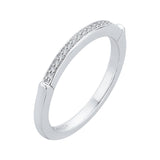 14 Kt White Gold Carizza Bridal Wedding Band