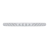 14 Kt White Gold Carizza Bridal Wedding Band