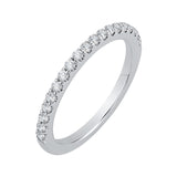 14 Kt White Gold Carizza Bridal Wedding Band