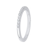 14 Kt White Gold Carizza Bridal Wedding Band