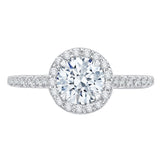 14 Kt White Gold Carizza Bridal Engagement Ring