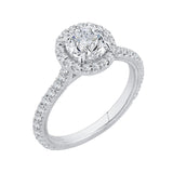 14 Kt White Gold Carizza Bridal Engagement Ring
