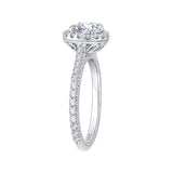 14 Kt White Gold Carizza Bridal Engagement Ring