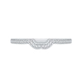 14 Kt White Gold Carizza Bridal Wedding Band