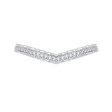 14 Kt White Gold Carizza Bridal Wedding Band