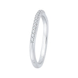 14 Kt White Gold Carizza Bridal Wedding Band