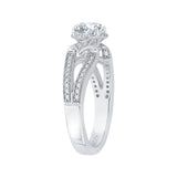 14 Kt White Gold Carizza Bridal Engagement Ring