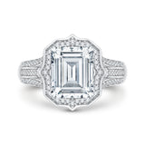 18 Kt White Gold Carizza Boutique Bridal Engagement Ring