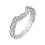 18 Kt White Gold Carizza Boutique Bridal Wedding Band
