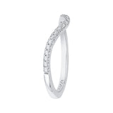 14 Kt White Gold Carizza Bridal Wedding Band