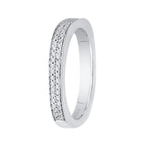 14 Kt White Gold Carizza Bridal Wedding Band